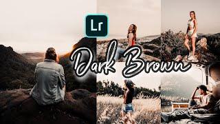 DARK BROWN Preset  Brown tone Preset  Vintage preset  Free lightroom presets #41