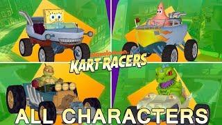 Nickelodeon Kart Racers - ALL CHARACTERS  RACERS Gameplay Switch Xbox One PS4