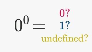 What is 0 to the power of 0?