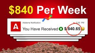 Earn 840$ Per Week From Adsterra  Adsterra Earning New Method 2024