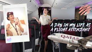 ENG SUB A DAY IN MY LIFE AS A FLIGHT ATTENDANT  QATAR AIRWAYS CABIN CREW VLOG 06