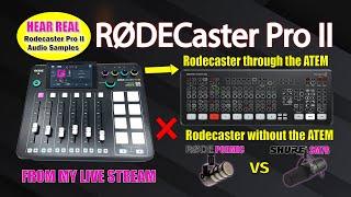 Rodecaster Pro II Recorded Audio Test Shure SM7B vs Rode Podmic & More