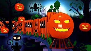 Halloween Pumpkin Train - Halloween Train Cartoon by Toy Factory