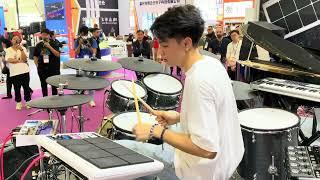 HXM XD-2000 Edrums Set Show in Music China 2023 By Tot Drummer of Thailand #กลองไฟฟ้าhxm  #hxm