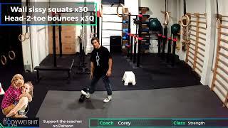 Coach Corey - Strength training legs knees shoulder focus