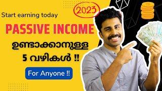 5 PASSIVE INCOME Ideas for Anyone  working    Malayalam  Naisam Puthikadavan