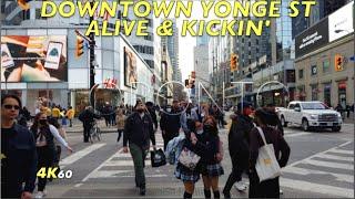 Toronto Busy Downtown Yonge Walk - South Along the Citys Most Famous Street From Bloor St To Dundas