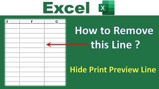 Turn off Page Breaks Remove Dotted Line in Excel