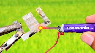 How To Make A Simple Welding Machine from 1.5V Battery at home Amazing Idea