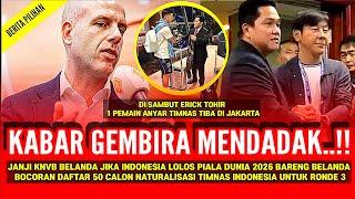 GEGERKAN ASIA‼️JANJI KNVB INDONESIA LOLOS PIALA DUNIA  DAFTAR 50 NATURALISASI TIMNAS DI RONDE 3