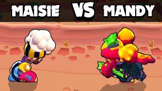 MAISIE VS MANDY  1 vs 1  Brawl Stars