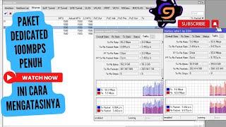 Paket 100Mbps baru 47 Pelanggan PPPoE Traffik sudah Penuh  Ini cara mengatasinya