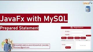 JavaFx with MySQL - JDBC Prepared Statement Afsomali