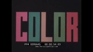 “ COLOR ”  1963 RCA COLOR TV   TELEVISION PROMO  ADVERTISING FILM   XD95645