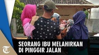 Seorang Ibu Melahirkan di Pinggir Jalan saat hendak Berbelanja Dibawa ke RS Pakai Mobil Pikap