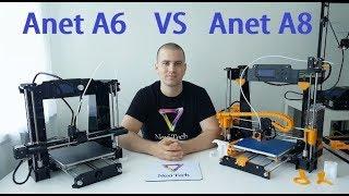 Anet A8 vs Anet A6 Comparison