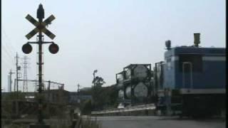 【踏切風景】名古屋臨海鉄道南港線 天白川右岸踏切　2010年6月12日撮影