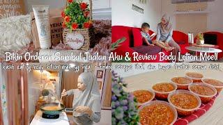 Rumah Minimalis  Vlog IRT  Bersih Bersih Rumah  Bikin Orderan Sambal  Review Body Lotion Moell