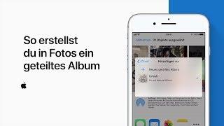 So erstellst du in Fotos ein geteiltes Album — Apple Support