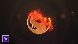 Анимация появления лого и текста в огне в After Effects Fire Logo and Text in After Effects