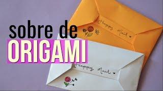 SOBRE ORIGAMI -SOBRE DE PAPEL FÁCIL PARA CARTAS