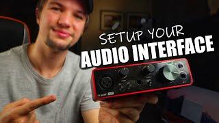 How to Setup an Audio Interface  Focusrite Scarlett Solo Setup  Audio Interface Setup 2021