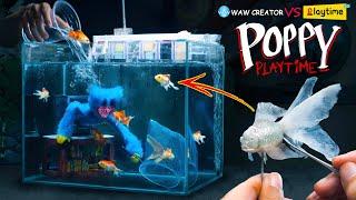 How To Make Diorama Poppy Playtime Huggy Wuggy Catches Goldfish in the Aquarium