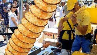 How to make Crispy Twist Spiral Potato  Food Vendor at Toronto Street Festival