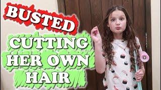 Busted Cutting Her Own Hair WK 438 Bratayley