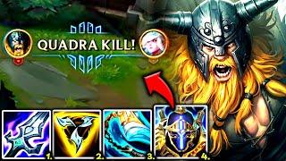 OLAF TOP BEATS 99% OF ALL TOPLANERS AND NEVER FAILS TO 1V9 - S14 Olaf TOP Gameplay Guide