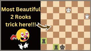 The Most INSANELY Rooks Brilliant trick here chess endgame puzzle