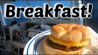 Making Breakfast Underway  Cooking on a Boat  What Yacht To Do