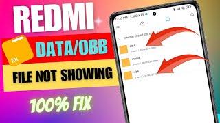 File Manager android Folder OBB files Data not showing in redmiXiaomi