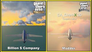 GTA San Andreas The Definitive Edition VS Original San Andreas with Graphics Mod.