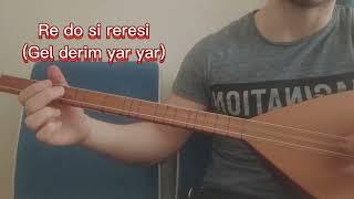 SEN BİR AYSIN- SOLFEJ #solfej #bağlamasolfej #saz #türkü