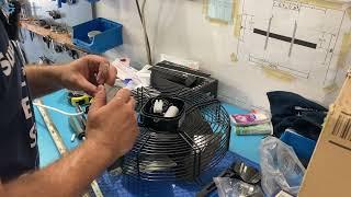 Installing an industrial fan in my workshop