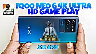 IQOO NEO 6 4K ULTRA HD GAME PLAY TEST