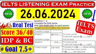 IELTS LISTENING PRACTICE TEST 2024 WITH ANSWERS  26.06.2024