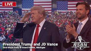 LIVE REPLAY President Trump and JD Vance Hold Major Rally in Grand Rapids Michigan - 72024