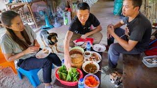 Mountain FOOD PARADISE  Backyard Foraging + 2 Village Lunches  Sakhon Nakhon Thailand