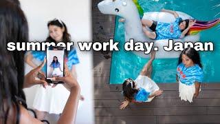 SPEND A SUMMER DAY IN JAPAN WITH ME. Work day of a shop owner. Beach. Pool. fun