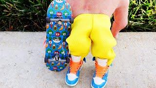 FINGER SKATEBOARD  New Tech Deck Veggie Board  Finger Skateboard TRICKS  Crazy Fingerboarding