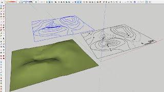 SketchUp Tutorial Landscape modeling using topographic maps