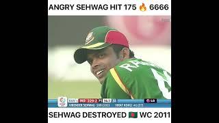 Sehwag Scores 175 Destroys Bangladesh  2011 World Cup Match Highlights