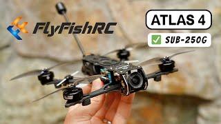 FlyFishRC Atlas 4 LR - 4 ultralight drone frame for sub-250g build with DJI O3 Air Unit