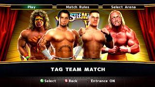 WWE  Legends of WrestleMania  CM Punk & Ultimate Warrior vs. John Cena & Hulk Hogan  Best of Three