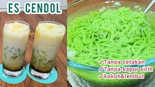 TANPA CETAKAN & KAPUR SIRIH ‼️RESEP CENDOL ANTI GAGAL KOKOH DAN LEMBUT