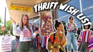 COME THRIFT WITH ME 2021  MY WISH LIST ITEMS