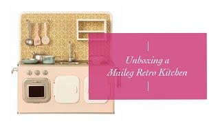 Unboxing a Maileg Miniature Retro Doll Kitchen #shorts