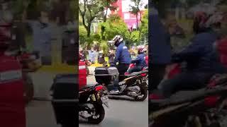 parade MotoGP di istana menuju bunderan HI